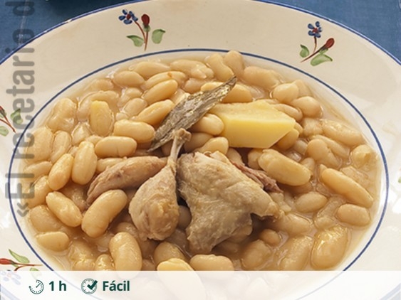 Beans with partridge